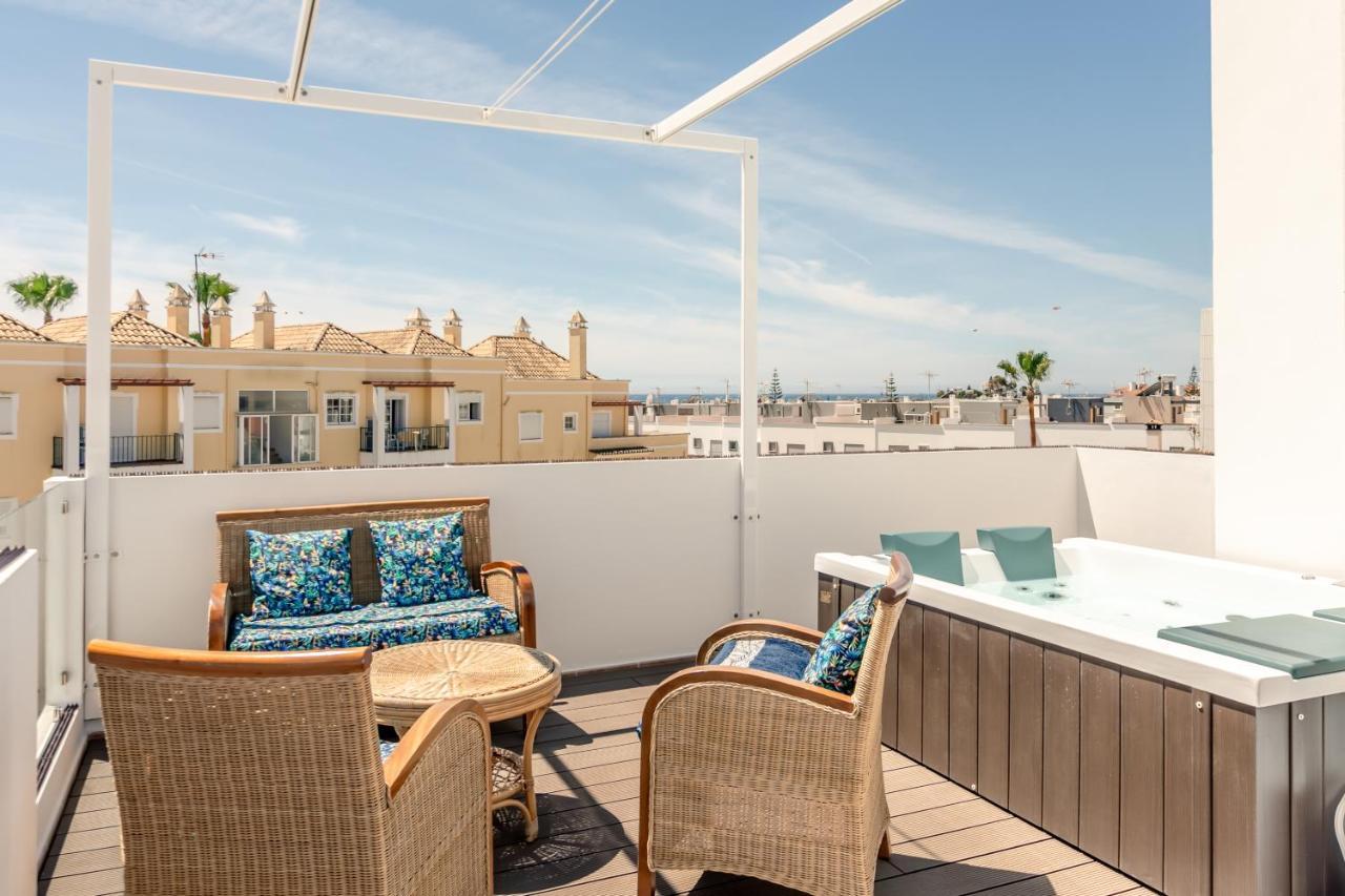 Seascape Private Pool & Rooftop Jacuzzi With Sea View Near Manta Rota Villa Vila Nova de Cacela